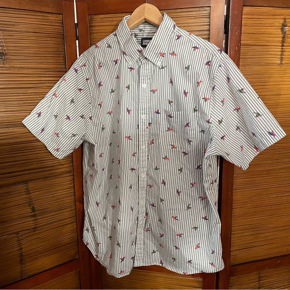 Lands End traditional fit 100% cotton shirt